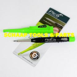 Pica-Dry marker potlood zwart met ingebouwde puntenslijper VERNIEUWDE uitvoering met rolstop | 3030